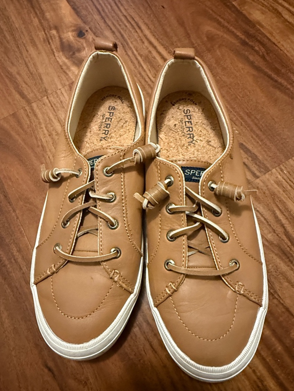 Sperry Tan Leather Women’s Sneakers